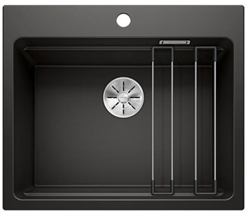 Blanco Etagon 6 UXI køkkenvask 60x51cm i Silgranit sort 