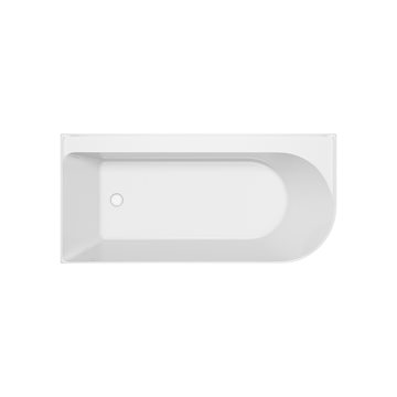 Cersanit CREA Back-to-Wall hjørne badekar 170×80 cm - venstre
