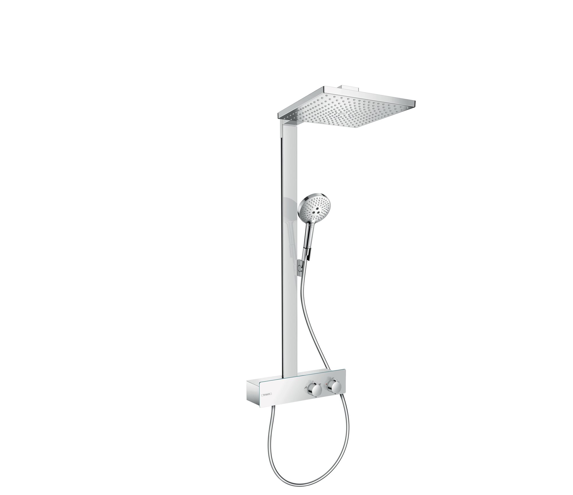 hansgrohe Raindance E 300 1jet EcoSmart showerpipe, 9 l/min i krom