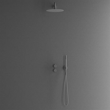 Scandtap termostat brusearmatur f/indbygning - Scrap (mat mørkegrå)