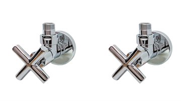 Kriss Minimal ventilsæt vinkelløbende ½" krom