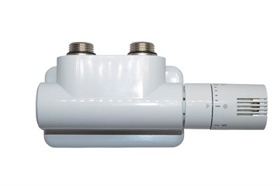 Kriss Twin Rum ventilsæt ½" Vinkelløbende højre i Hvid