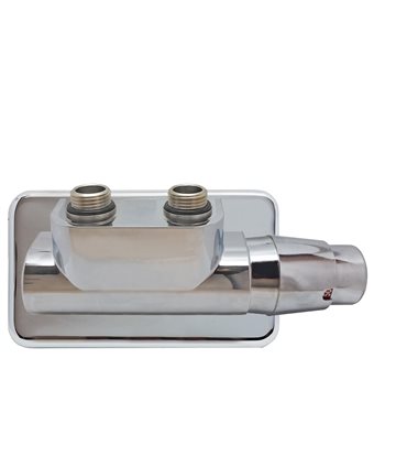 Kriss Twin RTL ventilsæt ½" Vinkelløbende venstre i Krom