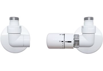 Kriss Corner Rum Plus Rumtermostat fremløb højre i Hvid