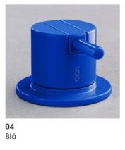 Vola køkkenarmatur KV1 med dobbelt svingbar tud - Blå (04) - Specialfarve - inden returret