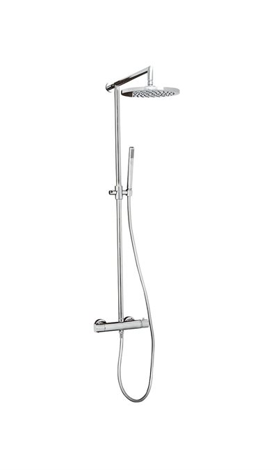 Cassøe Brusesystem med brusehoved og håndbruser i krom