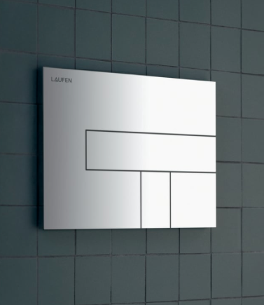 Laufen AW100 trykplade dobbeltskyl, krom