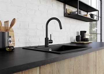 BLANCO Mida-S køkkenarmatur med udtrækstud i mat sort