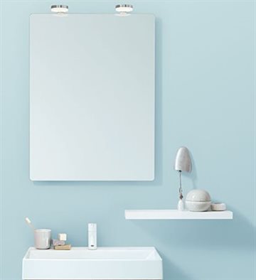 Dansani Hylder inkl. skjult ophæng 35x14,5x3,2 cm  - I Hvid mat