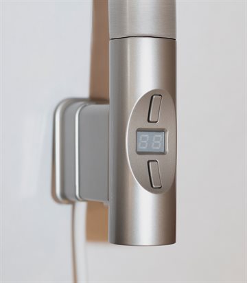 Kriss Nuvo 2 el-varmeelement 300watt, rund profil, steel look