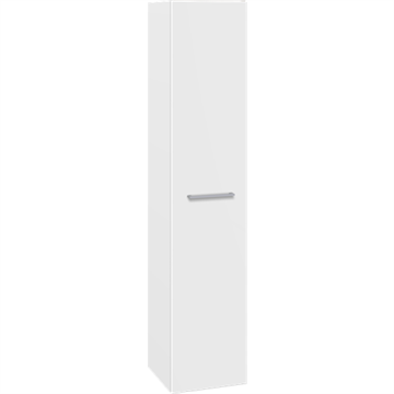 Dansani Mido højskab med en låge i farven mathvid - 172,8x30 cm