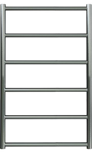 Kriss Polaris håndklæderadiator 800x503mm børstet rustfrit stål