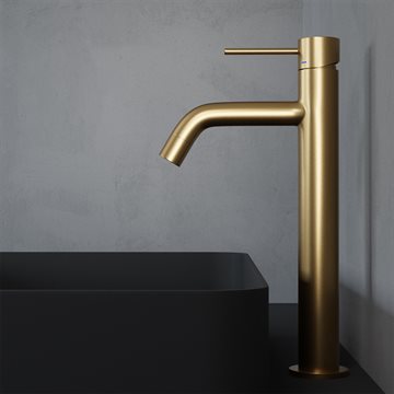 Scandtap Steel Voyage High Sand Håndvaskarmatur (messing look)