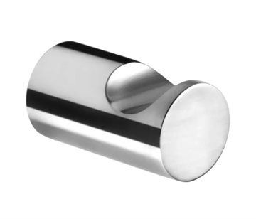 Pressalit Curve krog i poleret rustfri stål. 1 sæt med to stk