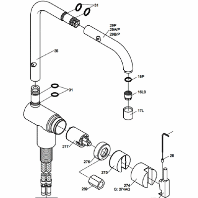 Reservedele til Vola KV1  - 