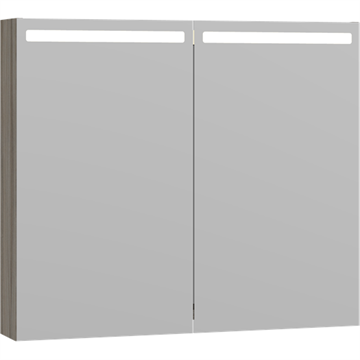 Dansani Spejlskab med integreret belysning 80 cm - hvid blank