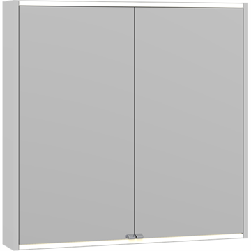 Dansani Panorama spejlskab 80 cm med lysstyring og lys i top og bund - Fås i flere farver