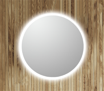 Rundt spejl med front & back LED lys og anti-dug - Ø60 cm (1 stk KUN TIL AFHENTNING)