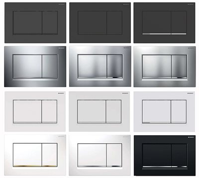 Geberit Omega 30 Square Betjeningsplade - flere varianter