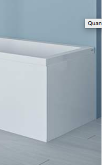 Strømberg venstre endepanel til Quantum showerbath - 