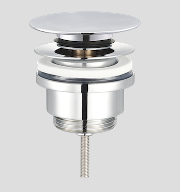 Nordic K design push open bundventil 1 1/4" i krom