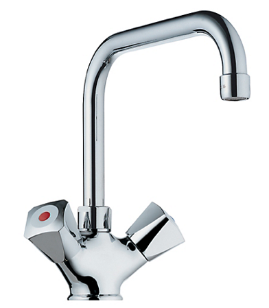 Børma standard køkkenarmatur to greb. 200mm tud. Krom