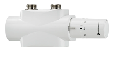 Heimeier Multilux 4 Eclipse ventilsæt med Hvid Halo føler