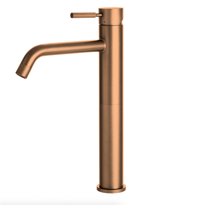 Noba W7 bowlearmatur uden bundventil, Børstet kobber