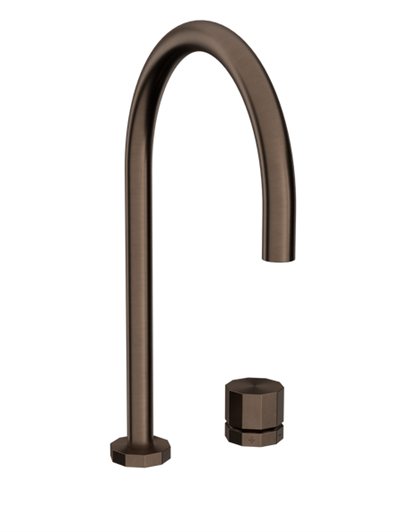 Toni Déca køkkenarmatur, bruneret messing ø200-tud