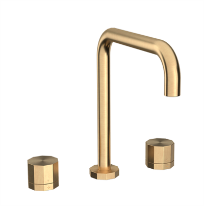 Toni Déca 3-huls Køkkenarmatur, børstet messing ø200 L-tud 