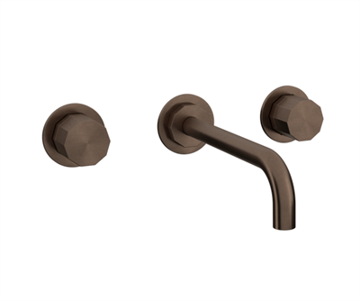 Toni Déca Indbygget 2-grebsarmatur, 200mm-tud i bruneret messing