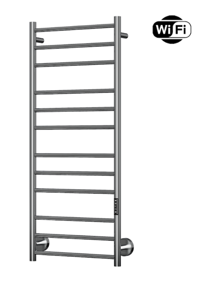 TVS Plus 12L El-håndklædetørrer m/timer og Wifi 1160 x 500 mm, Krom