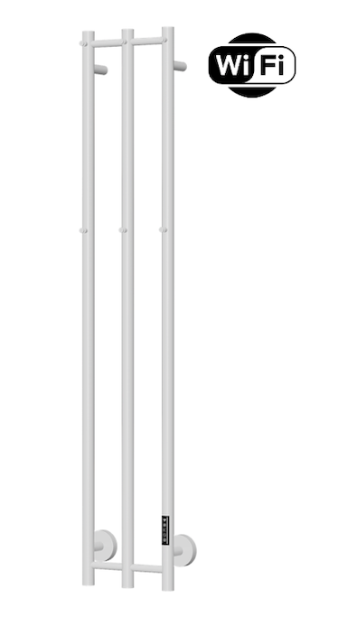 TVS Plus 3 El-håndklædetørrer m/timer og Wifi 1500 x 280 mm, Hvid