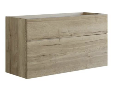 Dansani Luna vaskeskab 120x64 m/skuffer - Natur eg