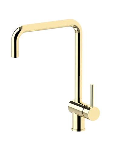 LAVABO Kubus 030 Square Køkkenarmatur m/U-tud i Natur messing