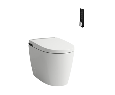Laufen Alvia gulvstående douchetoilet med integreret cisterne komplet med sæde