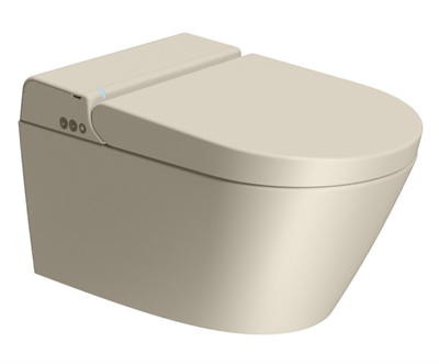 GSI WClean douchetoilet, uden skyllekant, rengøringsvenlig, mat beige