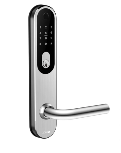 Zafe T-Lock oval, rustfrit stål