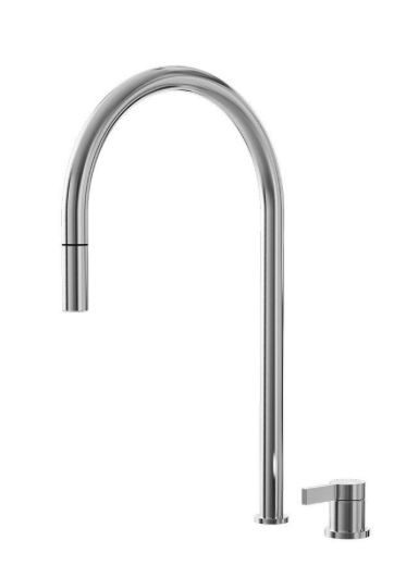 Lavabo Alkymist 787 RS køkkenarmatur m/udtrækstud i børstet rustfrit stål 