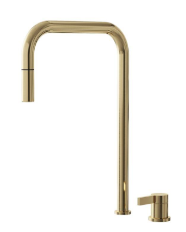 Lavabo Alkymist 788 RS køkkenarmatur m/udtrækstud i PVD messing