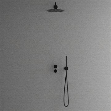 Scandtap termostat brusearmatur f/indbygning - Shadow (sort)