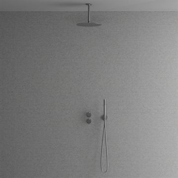 Scandtap termostat brusearmatur f/indbygning m/lang loftsbruser - Vælg farve