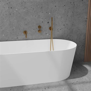 Scandtap termostat kar brusearmatur f/indbygning - sand (messing look)