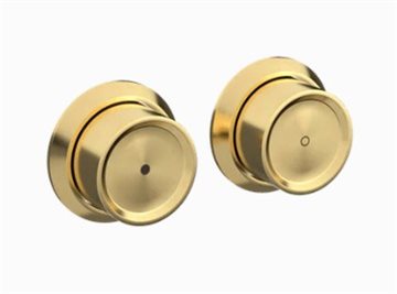 Toni Copenhagen skylleknapper i børstet messing natur