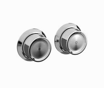 Toni Copenhagen skylleknapper i poleret krom