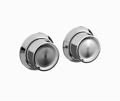 Toni Copenhagen skylleknapper i poleret krom