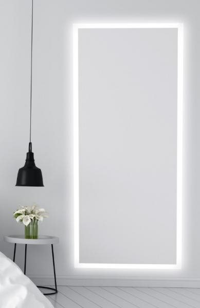Påklædnings spejl med integreret LED lys front og backlight - 160 x 70 cm