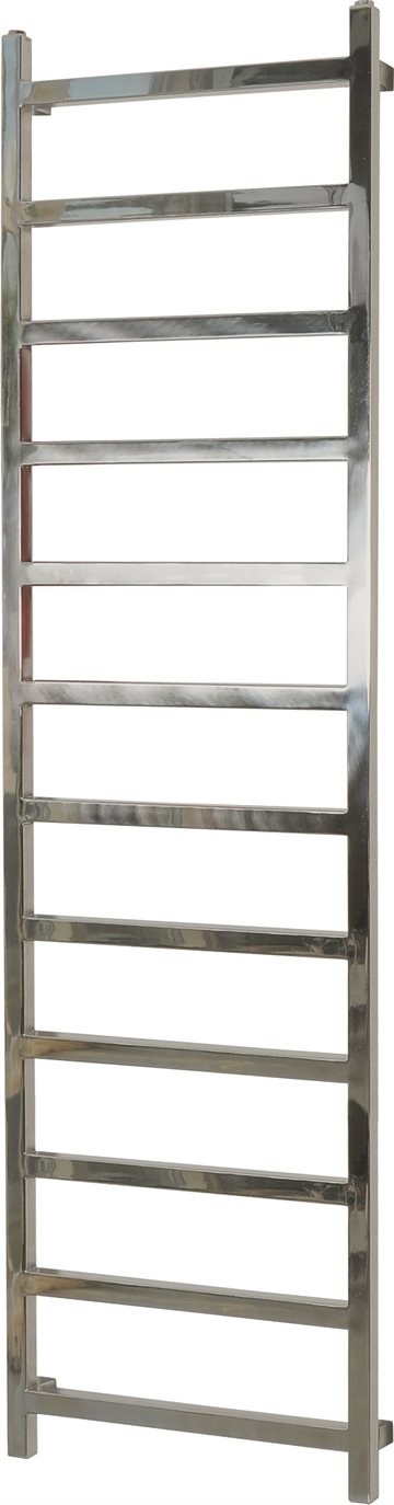 Kriss Upper håndklædetørrer 1800x500mm børstet rustfrit stål