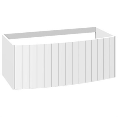 Dansani You Vintage Vaskeskab 100 cm med skuffe og buet rillet front - Fås i flere farver