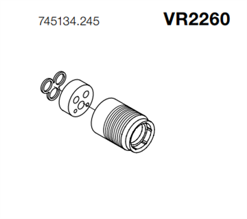 Vola VR2260+20 Et-grebsblandere fra 06/2020. 2100, 2100X, 2200, 2300, 2400